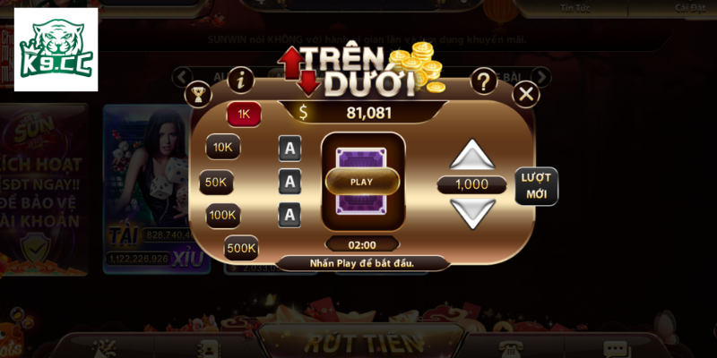 Trên Dưới K9CC - Khám Phá Game Bài Đổi Thưởng Hấp Dẫn Nhất Khái quát về trò chơi trên dưới